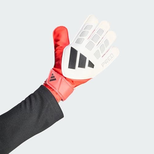 Image of adidas Unisex PREDATOR GOALKEEPER GLOVE TRAINING, white/lucid red/black, 9