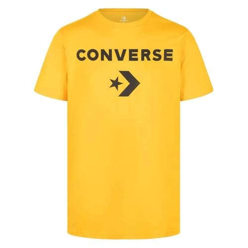 Image of Converse Star Chevron Men's Yellow T-Shirt, Yellow, XL