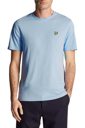 Image of Lyle & Scott Mens Logo T-Shirt Light Blue XS