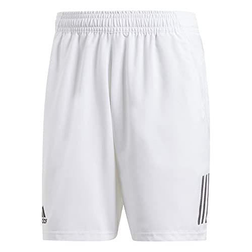 Image of adidas Men's Club 3-Stripes Tennis Short, White/Black, Large