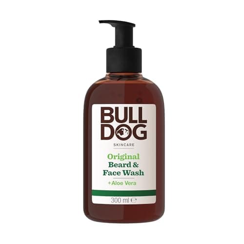Image of BULLDOG SKINCARE 2-in-1 Original Beard & Face Wash For Men 300 ml, Aloe Vera Enriched, For All Beard Types, Removes Dirt & Oil