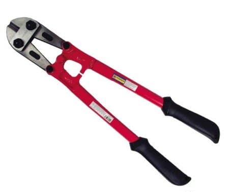 Image of Heavy Duty 18" Carbon Steel Bolt Cutters - Wire Cable Cutter, Croppers, DIY Hand Tool Multi Purpose, Household Workshop Use, Strong & Durable | 18 Inch
