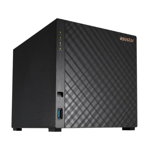 Image of Asustor Drivestor 4 Gen 2 AS1204T, 4 Bay NAS Network Storage Enclosure, Quad-Core 1.7GHz CPU, 2.5GbE Port, 1GB DDR4, 3 x USB 3.0 (Diskless)