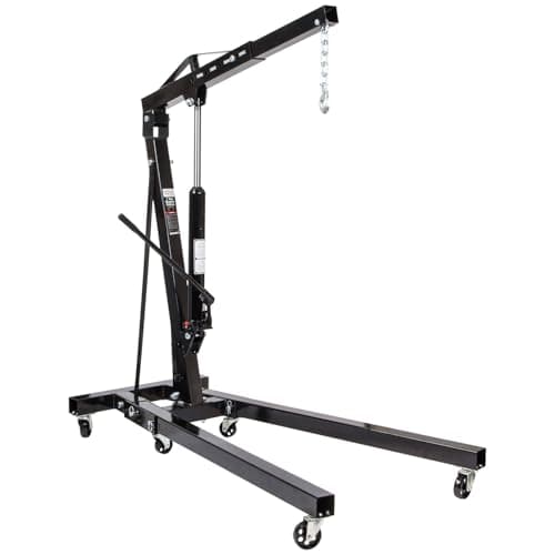 Image of SIP 2 Ton Foldable Engine Crane, Workshop Lifting Arm Hydraulic Pump Hoist Lift