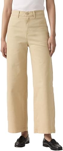 Image of Levi's Women's Vintage Chino Trousers, Shady Safari Pfd - Beige, 24W x 27L