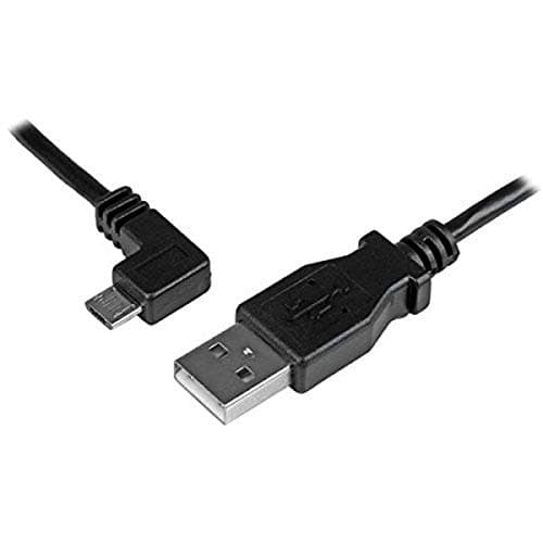 Image of StarTech.com Micro-USB Charge-and-Sync Cable M/M - Left-Angle Micro-USB - 24 AWG - 2 m (6 ft.)