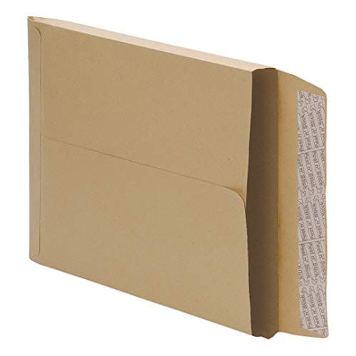 Image of 5 Star Office Envelopes Peel and Seal Gusset 25mm 115gsm Manilla 350x248mm [Pack 125]