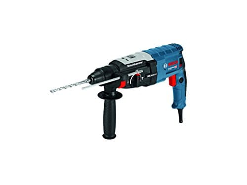 Image of Bosch Professional Corded Rotary Hammer Drill with SDS Plus GBH 2-28 (240V, 880W, incl. Auxiliary Handle, Depth Stop 210 mm, Machine Cloth, L-BOXX 136)