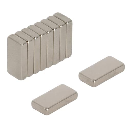 Image of N42 Neodymium Magnets for Arts, Crafts, Model Making, DIY, Hobbies, Office and Home - 10mm x 5mm x 2mm thick - 1.1kg Pull - Pack of 10