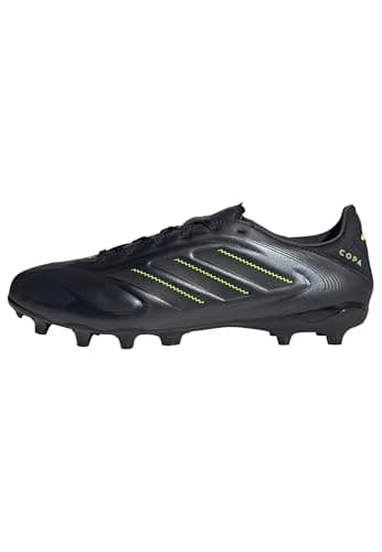 Image of adidas Unisex COPA Pure III League Firm Ground/Multi Ground Football Boots, Core Black/DGH Solid Grey/Lucid Lemon, 10 UK
