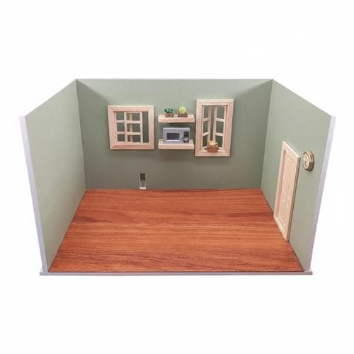 Image of Qianly Handmade Miniature House Scene Handmade Craft Miniature Room Box Kit Waterproof Diorama Background for Kids, Toy Photography, Fairy Tale 10 Model