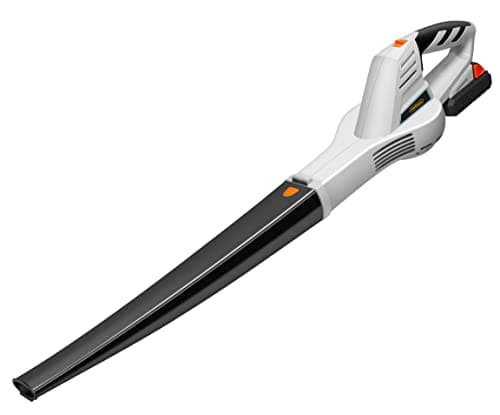 Image of VonHaus Leaf Blower Cordless – Clear Leaves from Gardens, Patios, Gutters, Driveways & More – 20V Battery, Charger, Lightweight, Soft Grip Handle, Low on Noise and Vibration