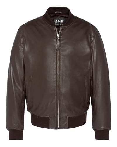 Image of Schott NYC LC300Lamb Men's Jacket, Brown, L