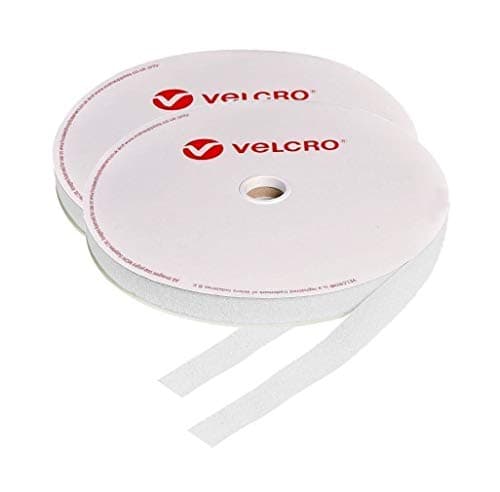 Image of 20mm Velcro® Brand Hook & Loop White Sew On 10m