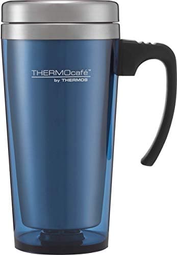 Image of ThermoCafé by Thermos, Plastic Translucent Travel Mug, Blue, 420 ml