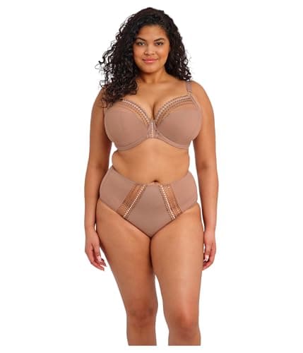 Image of Elomi Women's Matilda Underwire Plunge Bra, Praline, 46DD