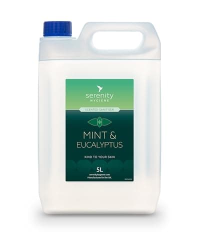 Image of Hand Cleansing Sanitiser Foam, No Alcohol Foaming Hand Sanitizer Dispenser - Mint & Eucalyptus - 5 Litre Refill