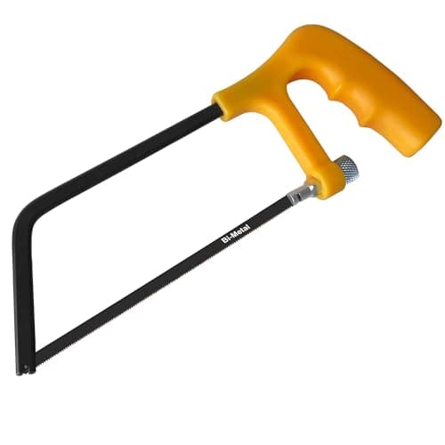 Image of Viganoc 6-inch Mini Hacksaw Frame- 150 mm Cutting Hand Saw with Bi-Metal Blade