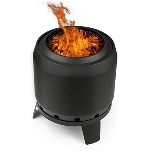 Image of LANDMANN Smoke-free fire basket small | Dimensions (L x W x H): approx. 52.5 x 51.5 x 57 cm | Weight: approx. 14.8 kg | 360° air circulation | Special flame play | Powder-coated steel | Includes poker
