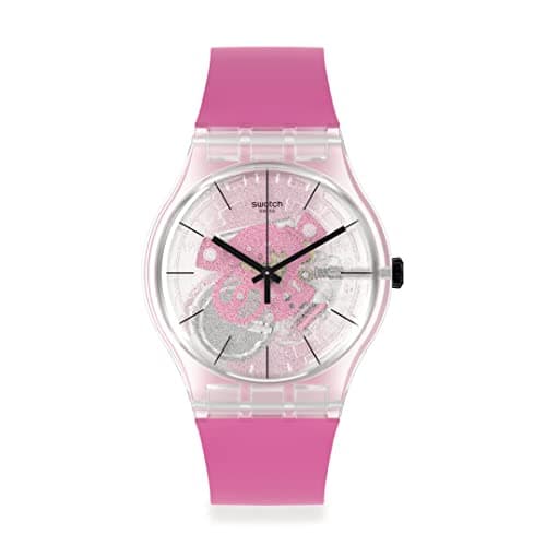 Image of Swatch - Plastic watch. Pink-Pink-Red