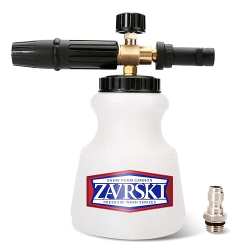 Image of Zavrski Snow Foam Lance Cannon 1 Liter Adjustable Snow Foam Gun for Karcher K2 K3 K4 K5 K6 K7 Pressure Washer Accessories Car Foam Sprayer with 1/4'' Quick Connector