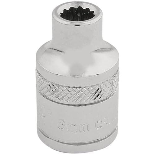 Image of Draper 32766 Hi-Torq 12 Point Square Drive Socket 3/8 Inch, 6mm, Blue