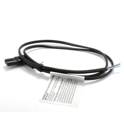 Image of kenable Right Angle Figure 8 Power Cable C7 to Bare Wire 2 Core 0.75mm² 90 Degree Low Profile Plug for Tight Spaces 240V Black 5m