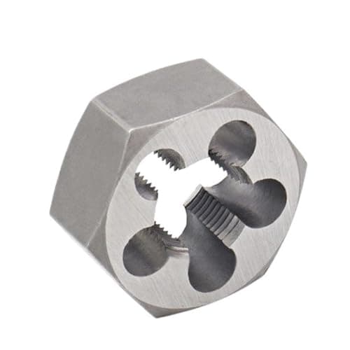 Image of Right Hand Thread Hexagon Die UNC UNF 1/4 5/16 3/8 1/2, Clockwise Hex Cutting Threads Die 1pc(5/16x18)