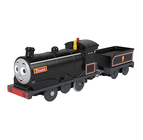 Image of Thomas & Friends Battery Operated Toy Locomotive Donald with Cargo Car for Children in Nursery Age 3 Years and Above, JBW21