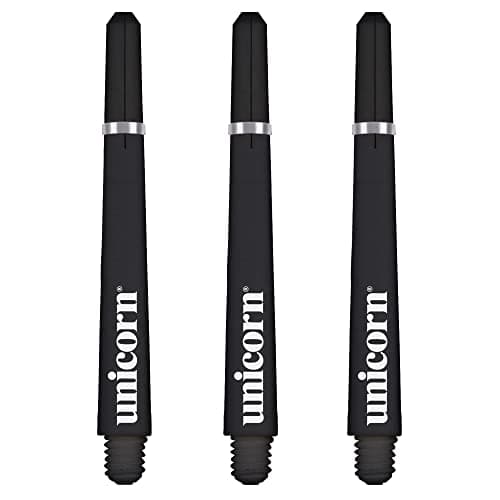 Image of Unicorn Dart Shafts | Gripper 4 | Durable Polycarbonate | 3 Stems | Black | Long 47.0 mm