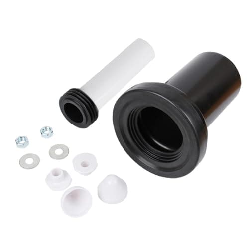Image of Lagomloot Connection Pipe Set for for geberit for duofix Wall Hung WC Frame 152.426.46.1, PE/PP Flush and Waste Pipe Connectors with Satin Chrome Cover