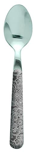 Image of Excelsa Enjoy Mehndi Coffee Spoon, Stainless Steel, Grey, 15 x 2 x 1.5 cm