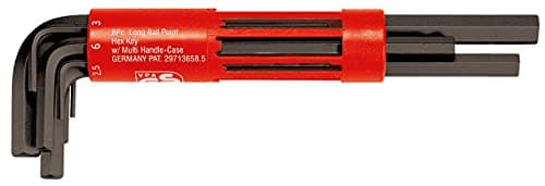 Image of KS Tools 151.2700 Set of Long Burnished Allen Keys with 6 Metric Sides - Practical and Easy to Use Repair Kit - Screw-On Tools for DIY and Professionals