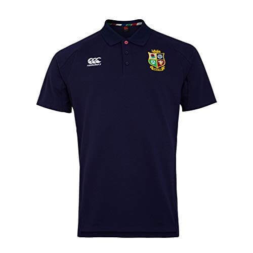 Image of Canterbury British And Irish Lions Pique Polo Shirt - Peacoat, Large