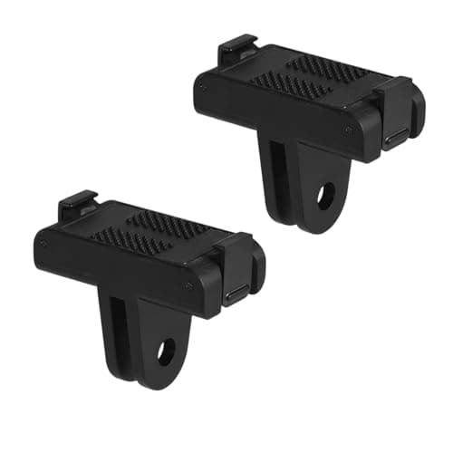 Image of lasuroa 2pcs Magnetic Camera Mount for DJI Osmo Action 5 Pro/4/3, Quick Release Adapter with Strong Magnet Expansion Tripod Selfie Vlogging Action Camera Accessories