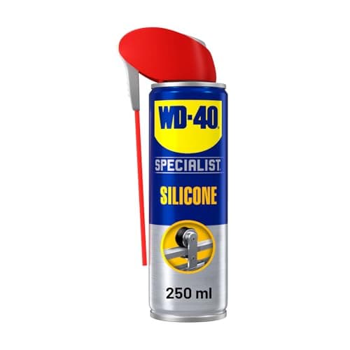 Image of WD-40 Specialist Silicone Spray Lubricant, 250ml, All-Weather Rust Protection Silicone Lubricant, Repels Moisture, Dust, and Grime for Rubber Seals, Doors, Windows