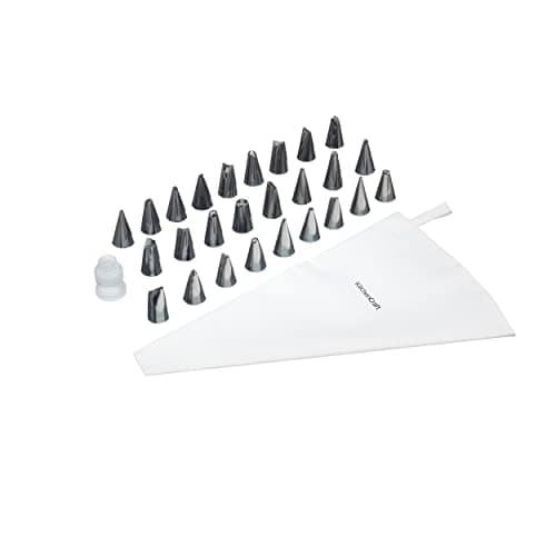 Image of KitchenCraft Sweetly Does It Piping Bag and Nozzles, Gift Boxed, Value 28 Piece Icing Set