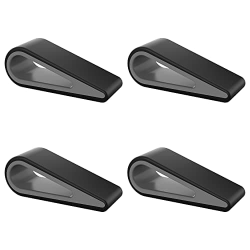 Image of MoKo Universal Laptop/Computer Keyboard Stands,[4 Pack]Anti-Slip Silicone Tilting Wedge Riser Stable Kickstand,Ultra Compact Ventilated Tablet Stand Portable Elevation Feet for Notebook Keyboard-Black