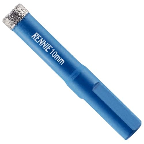 Image of 10mm Diamond Hole Saw Drill Bit With Tri Shank For Porcelain Tiles Ceramic Slate Stone Granite Marble Glass. Diamond Core Holesaw/Hole Cutter