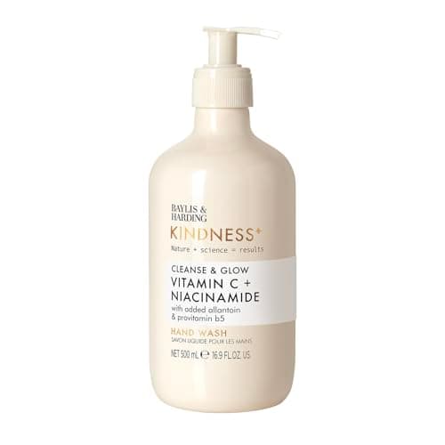 Image of Baylis & Harding Kindness + Vitamin C & Niacinamide, Orange & Mango Fragrance, 500 ml Cleanse & Glow Hand Wash (Pack of 1) - Vegan Friendly