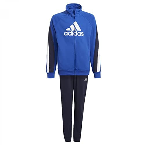 Image of Adidas GT0339 B BOS COT TS Tracksuit Top:bold blue/legend ink/white Bottom:LEGEND INK F17/WHITE 910Y