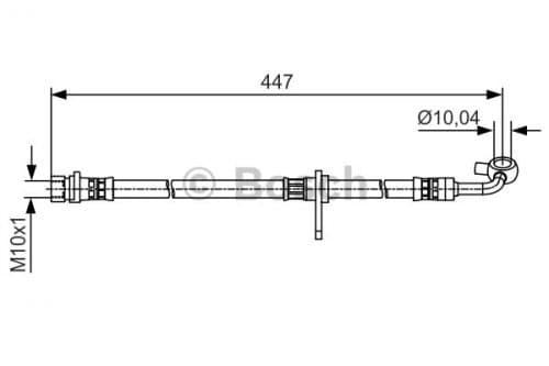 Image of BOSCH 1 987 481 511 Brake Line Hose