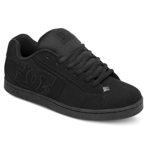 Image of DC Shoes Net, Men's Skateboarding Shoes, Black, Black, 9 UK