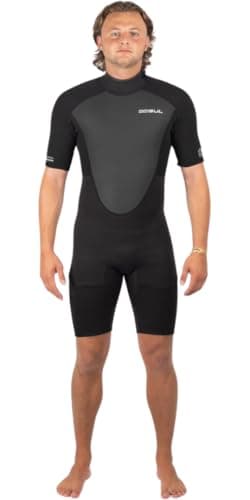 Image of Gul Mens Response 3/2mm Back Zip Shorty Wetsuit - Black - Easy Stretch