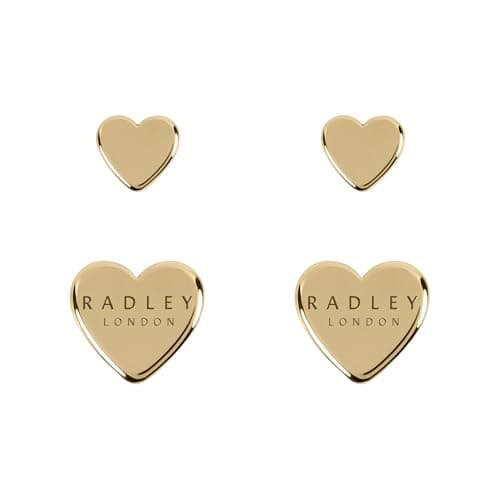 Image of Radley Twin Pack 18ct Gold Heart Earrings RYJ1234S