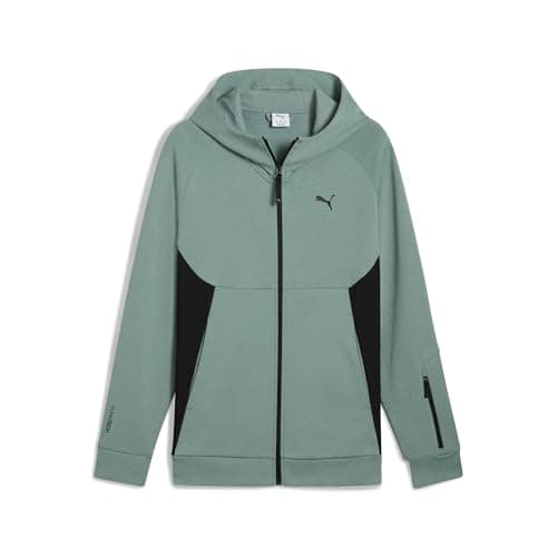 Image of PUMATECH Men's Full Zip Hooded Jacket, Green Moon, XL