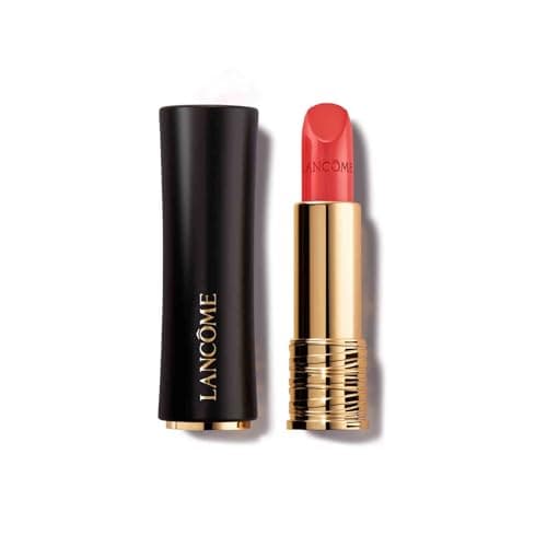 Image of Lancôme L'Absolu Rouge Cream Lipstick, Long-Lasting Hydrating Colour with Luminous Satin Finish, Grand Rose Extracts and Vitamin E, Hyaluronic Acid, High-Pigment Red Lip Colour, Shade 07, 3.4g