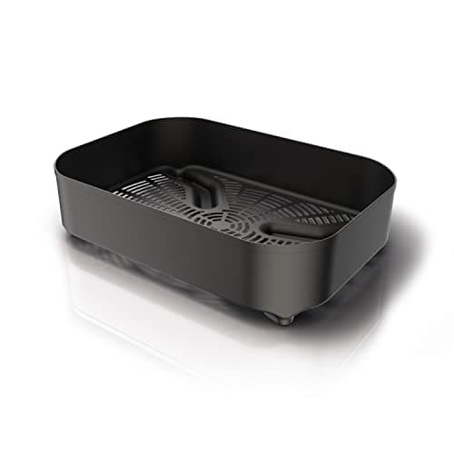 Image of Ninja Woodfire Combo Crisper Basket, Compatible with Ninja Woodfire Electric BBQ Grill (OG700 Series), Half-Width Air Fry Basket, Official Accessory, Black XSKCRISPBTEUK