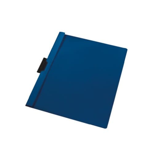 Image of Herlitz A4 Spine Clip File with 30 Sheets Capacity - Dark Blue (5 Pieces)