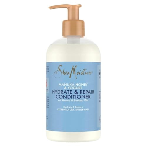 Image of Shea Moisture Manuka Honey & Yogurt Hydrate and Repair Conditioner, with Mafura and Baobab Oils, to Hydrate and Restore Extremely Dry, Brittle Hair 384 ml